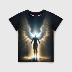 Детская футболка 3D Парящий мужчина ангел