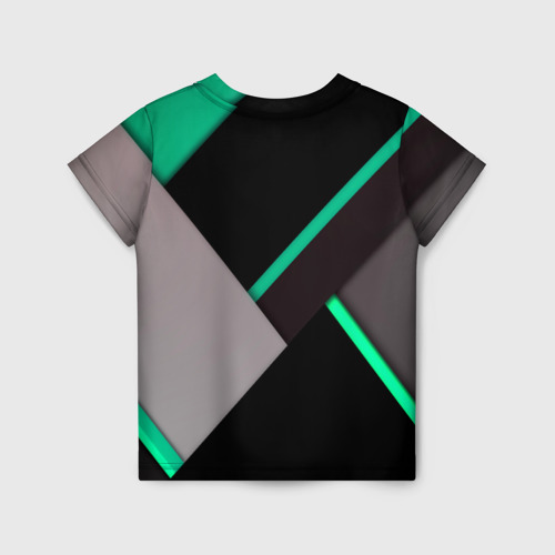 Детская футболка 3D Спортивная геометрия линии, цвет 3D печать - фото 2