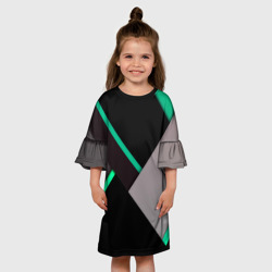 Детское платье 3D Спортивная геометрия линии - фото 2