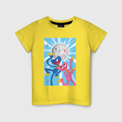 Детская футболка хлопок Хагги Вагги и Кисси Мисси на диско