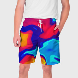 Мужские шорты 3D Смесь красок ультрафиолет