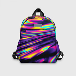 Детский рюкзак 3D Неоновые разводы цветных красок