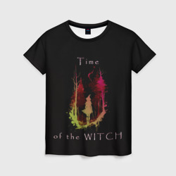 Женская футболка 3D Время ведьмы - минимализм