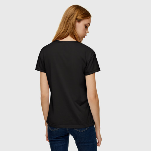 Женская футболка 3D с принтом Время ведьмы - минимализм, вид сзади #2