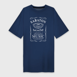 Платье-футболка хлопок Sabaton в стиле Jack Daniels