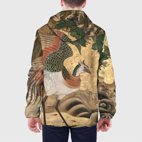 Мужская куртка 3D с принтом Сказочная птица, вид сзади #2