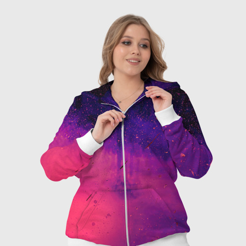 Женский костюм 3D с принтом Фиолетовый космос, фото #4