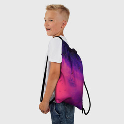 Рюкзак-мешок 3D Фиолетовый космос - фото 2
