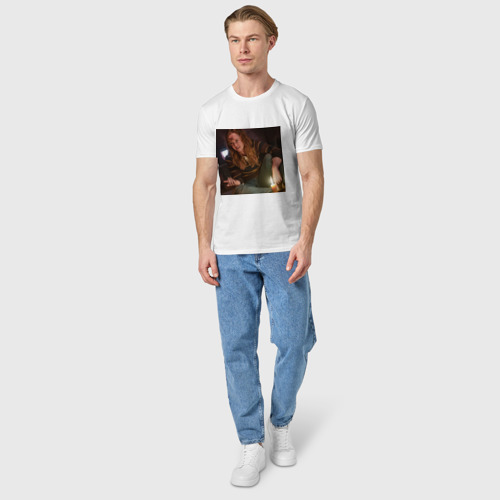 Мужская футболка хлопок с принтом Шершни Ван, вид сбоку #3