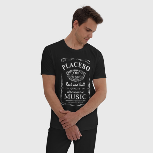 Мужская пижама хлопок Placebo в стиле Jack Daniels, цвет черный - фото 3
