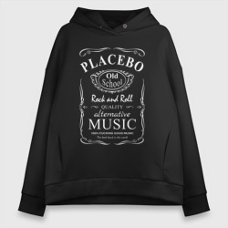 Женское худи Oversize хлопок Placebo в стиле Jack Daniels