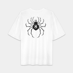 Женская футболка Oversize хлопок premium Паук 8
