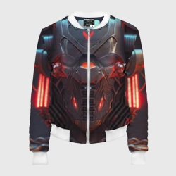 Женский бомбер 3D Панцирь киборга  - доспех