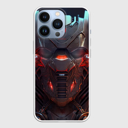Чехол для iPhone 13 Pro Панцирь киборга  - доспех