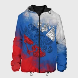 Мужская куртка 3D Триколор градиент