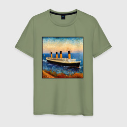 Мужская футболка хлопок Титаник в стиле Ван Гога