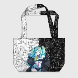Пляжная сумка 3D Ребекка из Киберпанка 2077