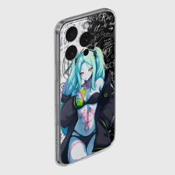 Чехол для iPhone 16 Pro Max силиконовый с защитой камеры Ребекка из Киберпанка 2077 - фото 2