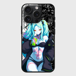 Чехол силиконовый для Apple iPhone 15 Pro матовый Ребекка из Киберпанка 2077