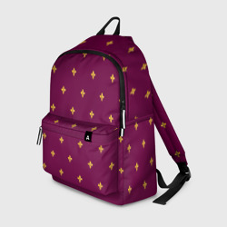 Рюкзак 3D Геральдическая лилия на пурпурном фоне