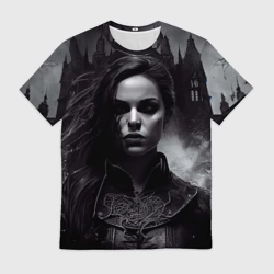 Мужская футболка 3D Готическая девушка Аливера