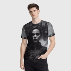 Мужская футболка 3D Готическая девушка Аливера - фото 2