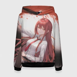 Женская толстовка 3D Макима: Человек бензопила - Аниме