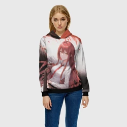 Женская толстовка 3D Макима: Человек бензопила - Аниме - фото 2