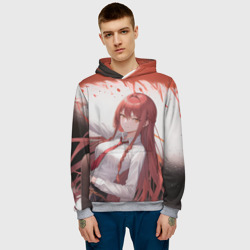 Мужская толстовка 3D Макима: Человек бензопила - Аниме - фото 2