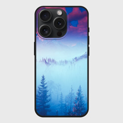 Чехол силиконовый для Apple iPhone 15 Pro матовый Horizon landscape