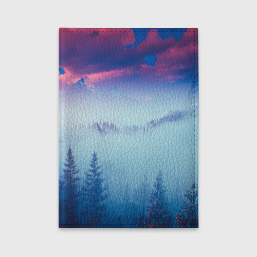 Обложка для автодокументов Horizon landscape, цвет бирюзовый