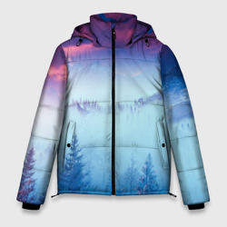 Мужская зимняя куртка 3D Horizon landscape