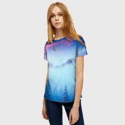 Женская футболка 3D Horizon landscape - фото 2