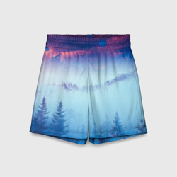 Детские спортивные шорты 3D Horizon landscape