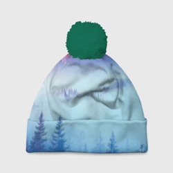 Шапка 3D c помпоном Horizon landscape