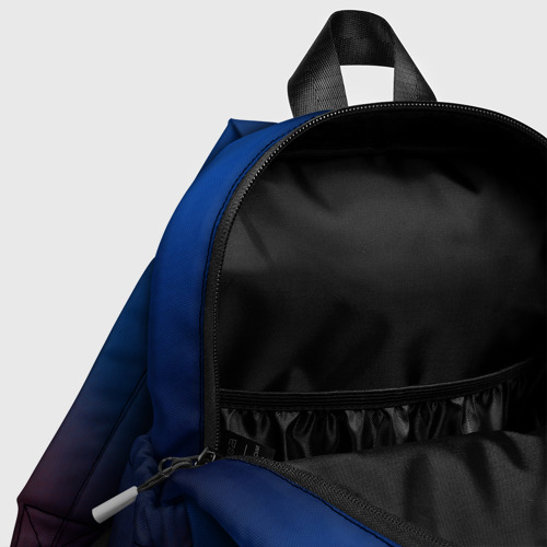Детский рюкзак 3D с принтом Красно синий градиент, фото #4