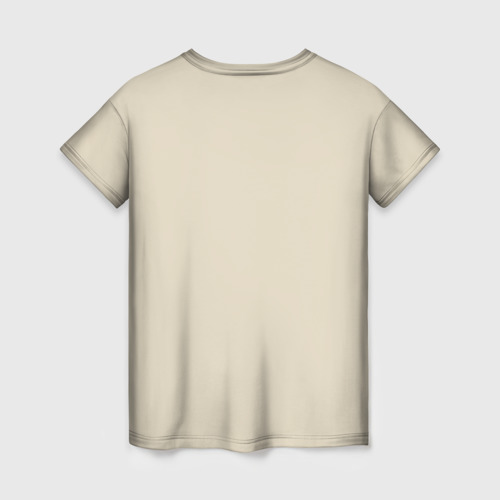 Женская футболка 3D с принтом Каждая птица хочет летать - масло, вид сзади #1