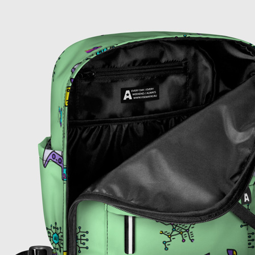 Женский рюкзак 3D с принтом Паттерн - геймер, фото #5