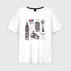 Мужская футболка хлопок Oversize London city