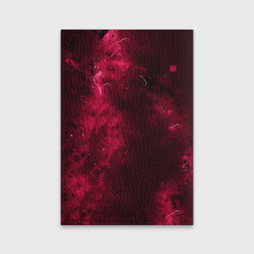 Обложка для паспорта матовая кожа Месси art red, цвет черный - фото 2
