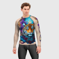 Мужской рашгард 3D Tiger tattoo - irezumi art - фото 2