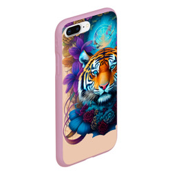 Чехол для iPhone 7Plus/8 Plus матовый Tiger tattoo - irezumi art - фото 2