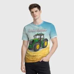 Мужская футболка 3D Farming Simulator - фото 2