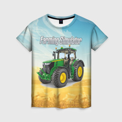 Женская футболка 3D Farming Simulator