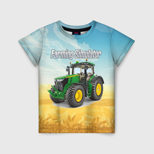 Детская футболка 3D Farming Simulator, цвет 3D печать