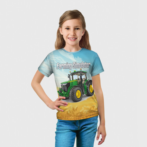 Детская футболка 3D Farming Simulator, цвет 3D печать - фото 5