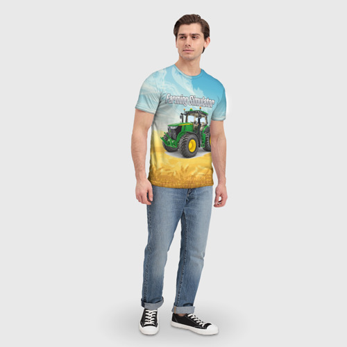 Мужская футболка 3D Farming Simulator, цвет 3D печать - фото 5