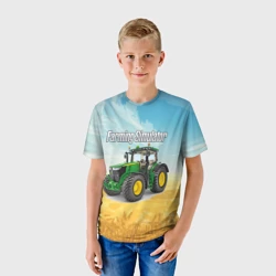 Детская футболка 3D Farming Simulator - фото 2