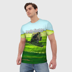 Мужская футболка 3D Farming Simulator - фото 2