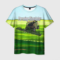 Мужская футболка 3D Farming Simulator